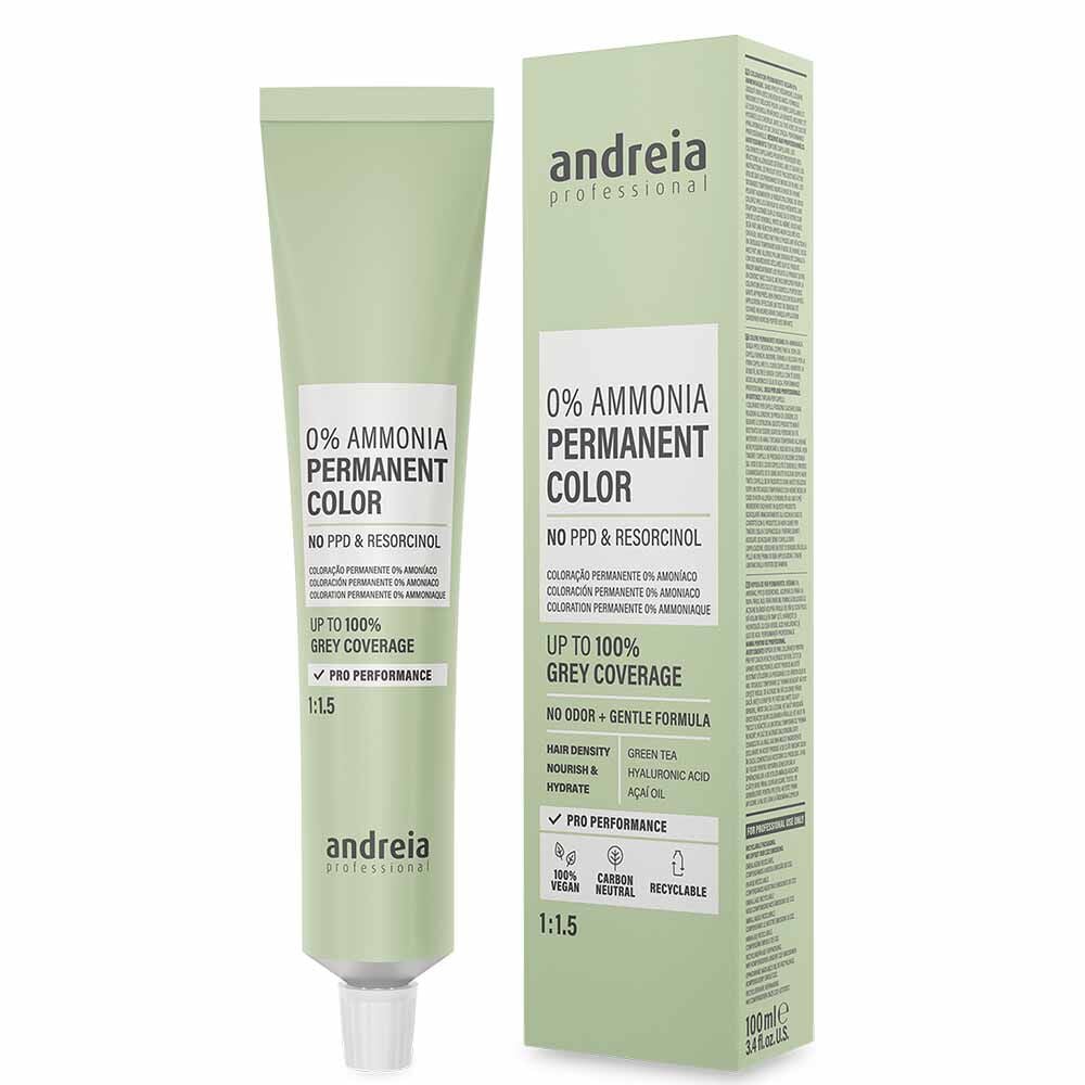Andreia Professional 0% Ammonia Permanent Color 1:1.5, 6.35 Dark Blonde Gold Red 100ml