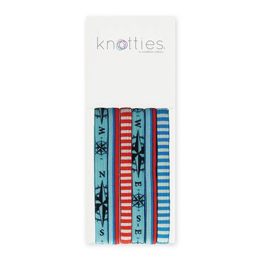 Knotties Wide Elastic Hair Ties -- Seafarer 6 Pack