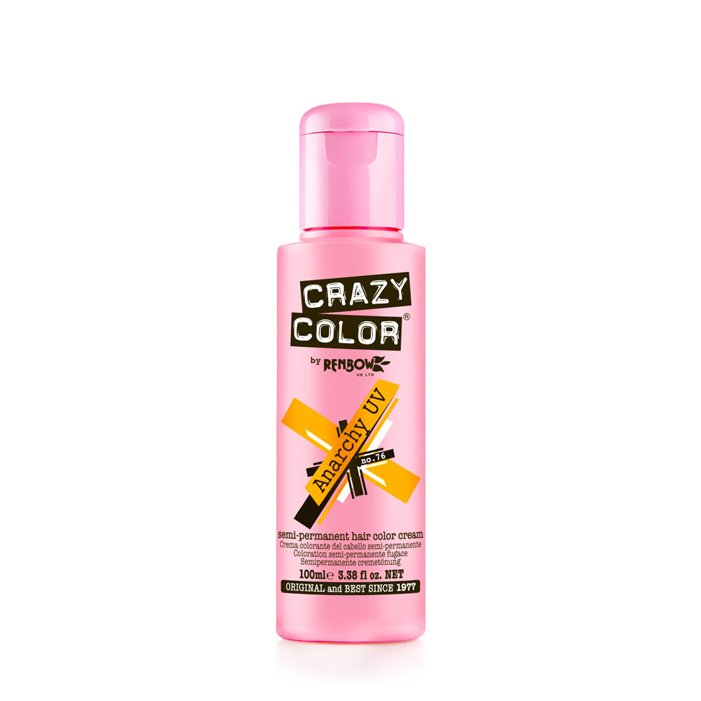Crazy Color Semi Permanent Hair Colour Cream - Anarchy UV 100ml