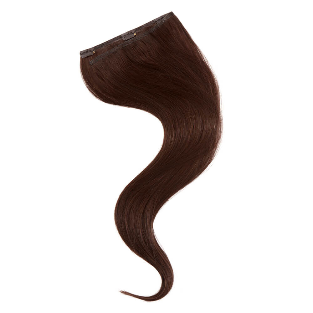 Wildest Dreams 100% Human Hair Clip-In Extensions, Single Weft, 18 inch/21g - 80 Fiery Brown