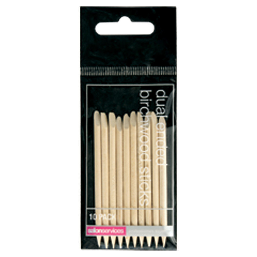 Salon Services Dual Ended Birchwood Stick Pack of 10