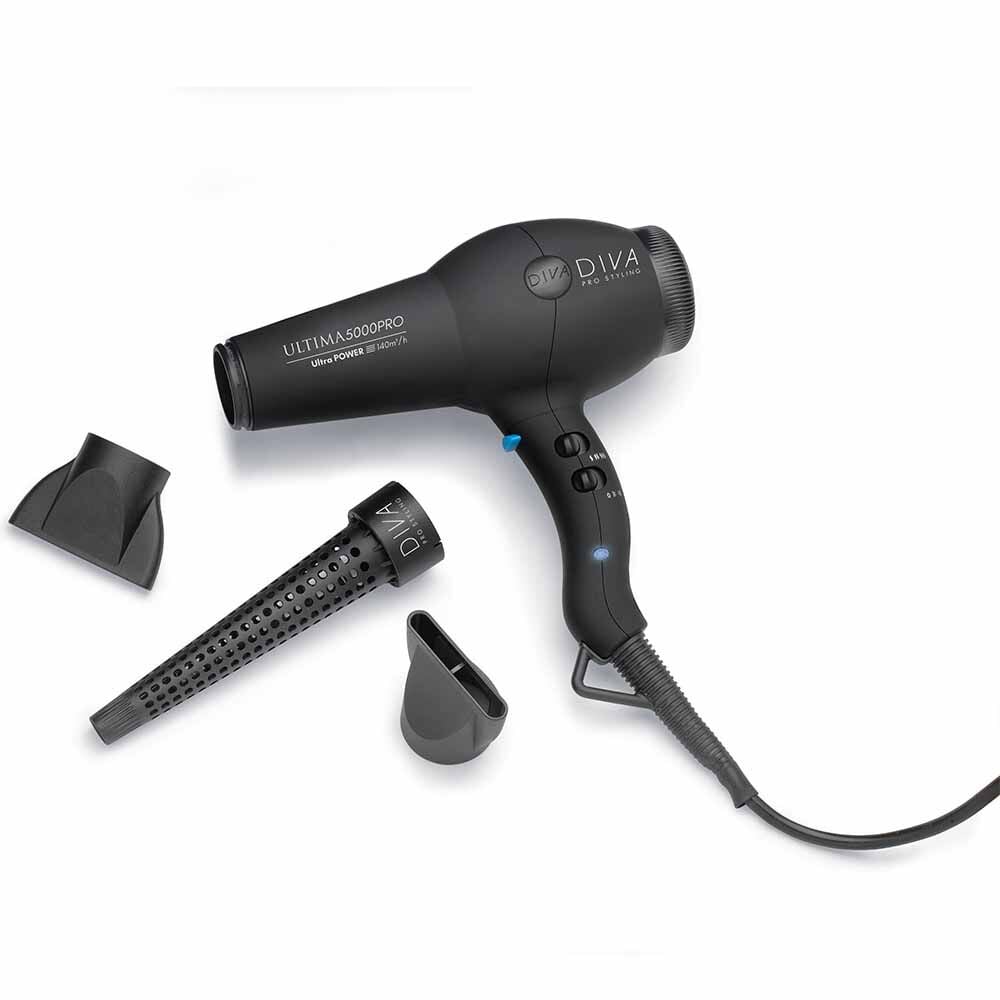 Diva Pro Styling Ultima 5000 Pro Hair Dryer Black