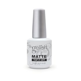 Gelish Soak Off Gel Polish Matte Top It Off Top Coat 15ml