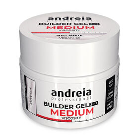 Andreia Professional Builder Gel 3 In 1 - Medium Viscosity Soft White 44gr