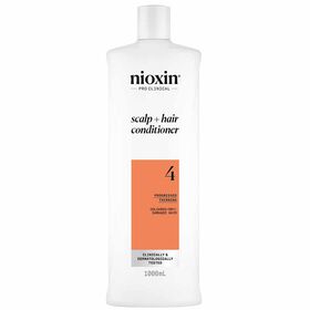 Nioxin System 4 Scalp + Hair Thickening Conditioner for Coloured, Dry and Damaged Hair with Progressed Thinning 1L