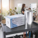 S-PRO Silver Aluminium Highlighting Foil, 12 microns, 12cm x 100m