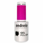 Andreia Professional Gel Polish 255 Metallic Pink, 10.5ml