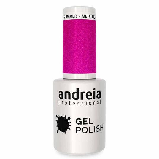 Andreia Professional Gel Polish 255 Metallic Pink, 10.5ml