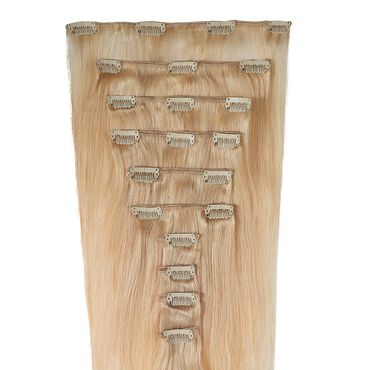 Wildest Dreams Clip In Full Head Human Hair Extension 18 Inch - 24 Sandy Blonde