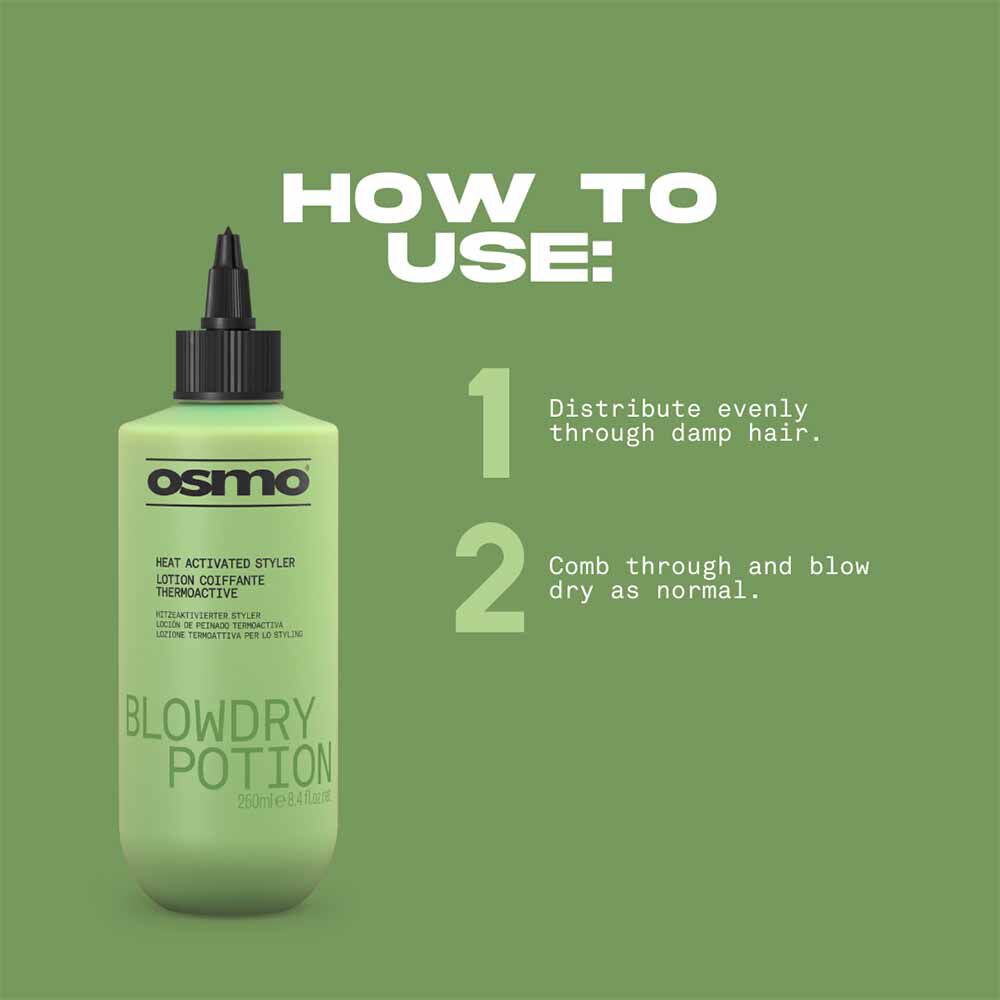 OSMO Blowdry Potion 250 Ml - Volumen-Spray Für Mehr Fülle, Reduziert Haarbruch