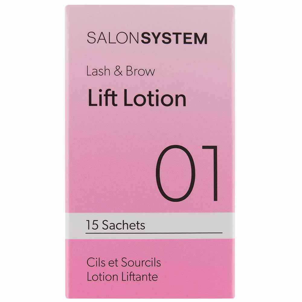 Salon System Lash & Brow Lift Lotion Step 1 Sachets, Pack of 15