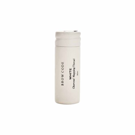 Brow Code Charcoal Mapping Thread - White 30m