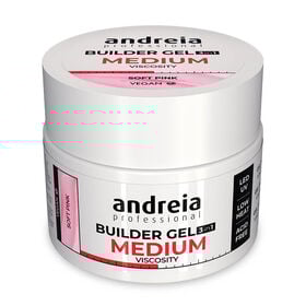 Andreia Professional Builder Gel 3 In 1 - Medium Viscosity Soft Pink 44gr