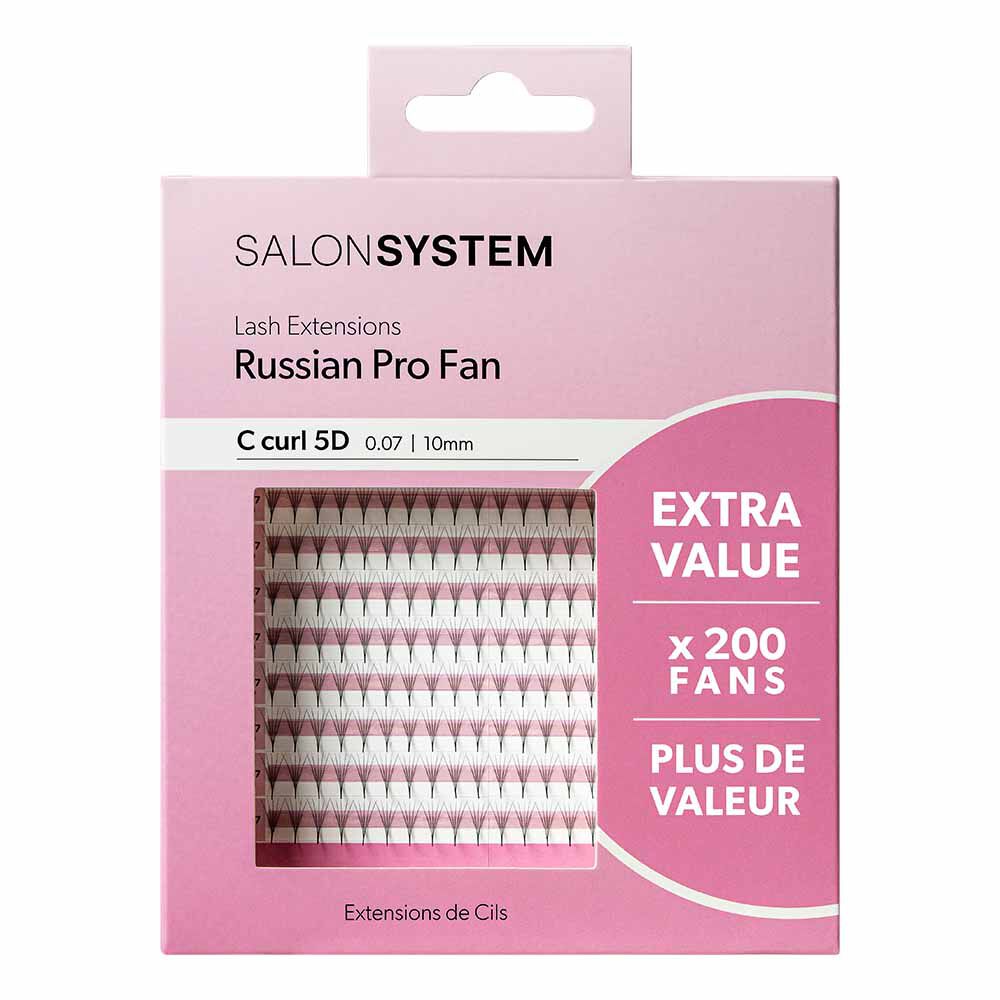 Salon System Lash Extensions Russian Pro Fan C Curl 5D 0.07 - 10mm