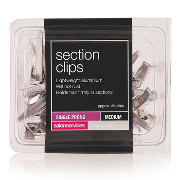 Salon Services Section Clip Aluminium Pack of 36