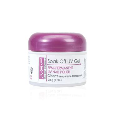 ASP Signature Gel Polish Soak Off UV Gel - Clear 28g