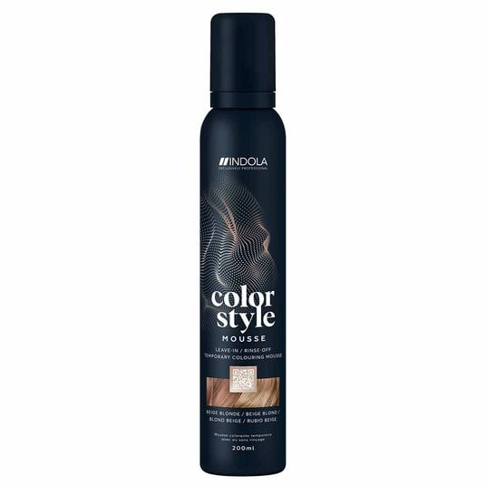 Indola Color Style Mousse Temporary Hair Colour - Beige Blonde 200ml