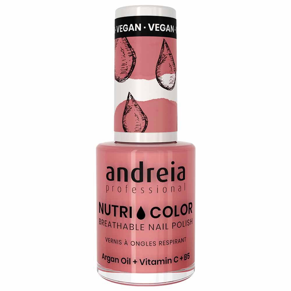 Andreia Professional Nutri Color NC 12 Vintage Pink - Nail Polish, 10.5ml
