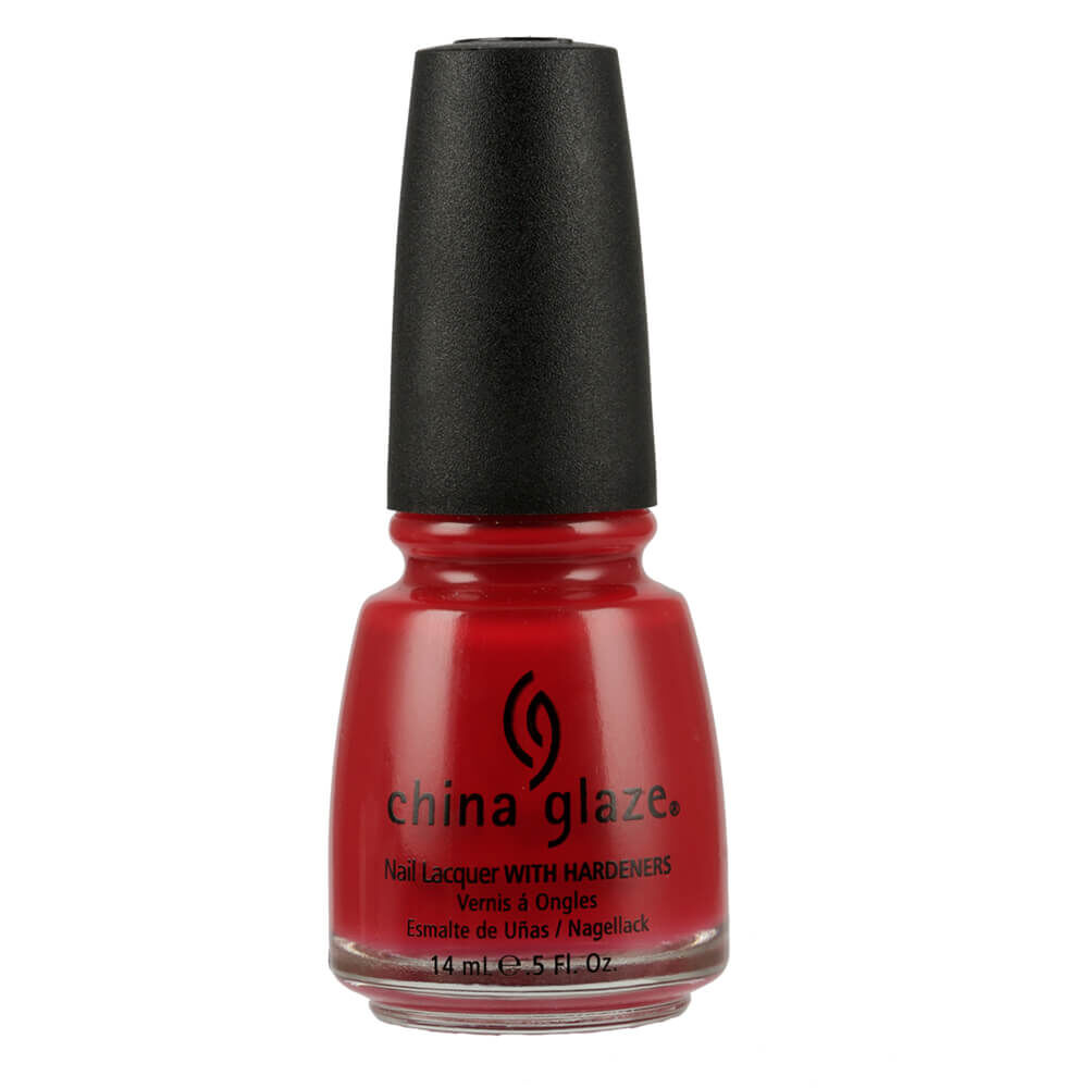 China Glaze Hard-wearing, Chip-Resistant, Oil-Based Nail Lacquer - Salsa 14ml
