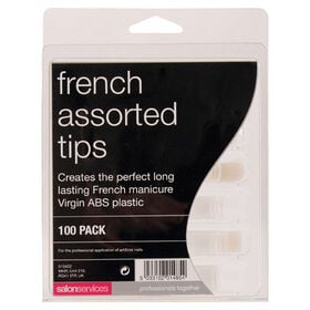 Salon Services French Tips Assorted Pack of 100