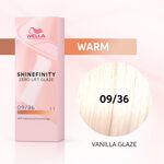 Wella Professionals Shinefinity Zero Lift Glaze - 09/36 Warm Vanilla Glaze 60ml