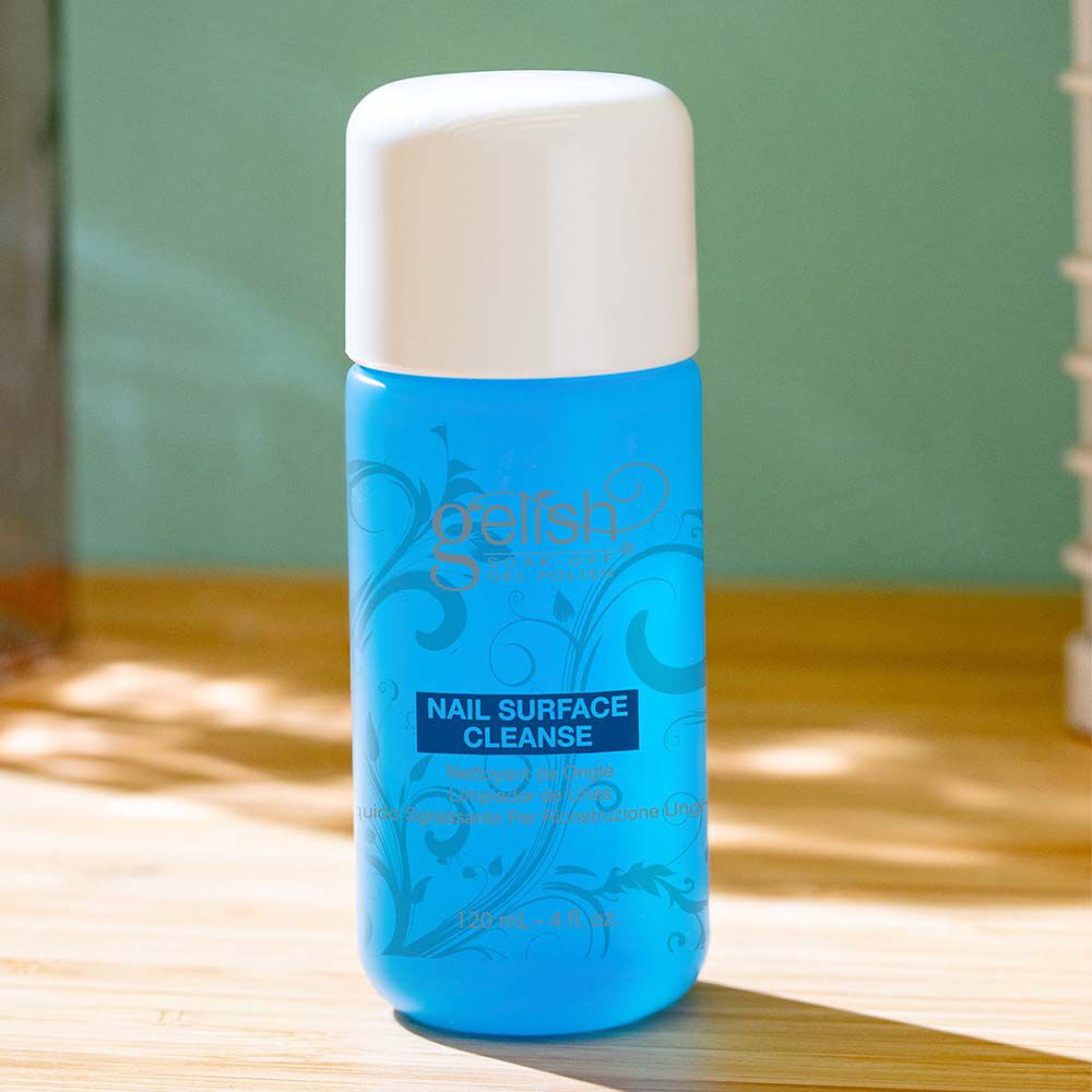 Cleanser for gel shop nails