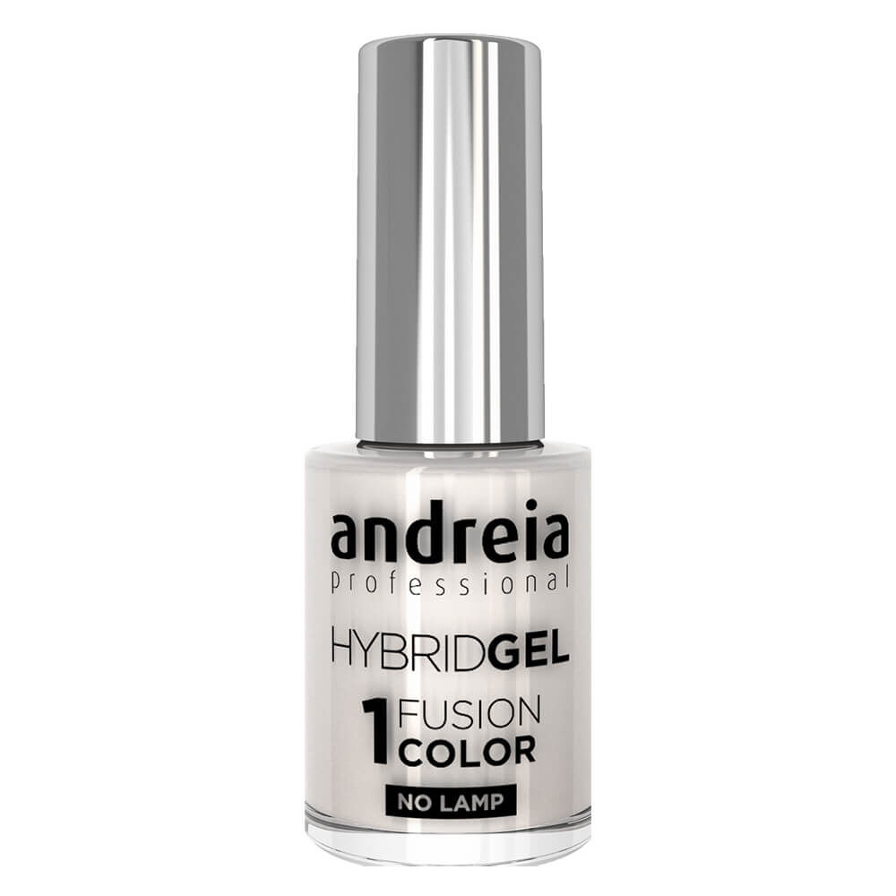 Andreia Professional Hybrid Gel Nail Polish - Fusion Color H1 White, 10.5ml