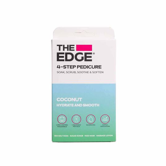 The Edge 4 Step Pedicure Pack - Coconut