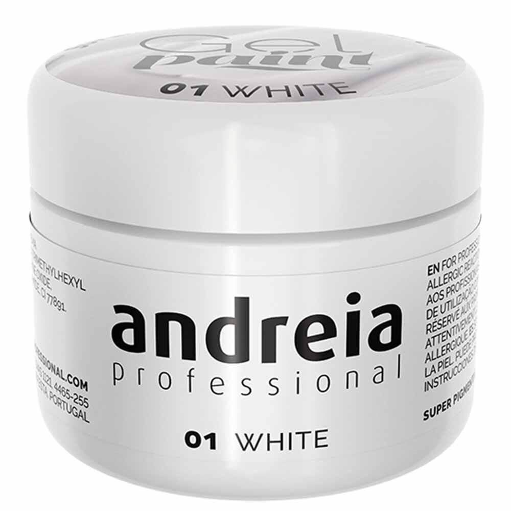 Andreia Professional Gel Paint 01 White, 4ml