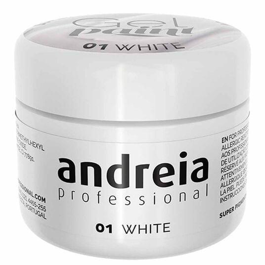 Andreia Professional Gel Paint 01 White, 4ml