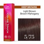 Wella Professionals Color Touch Demi-Permanent Hair Colour - 5/75 Light Brown Brown Mahogany 60ml