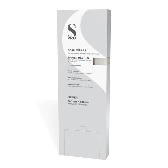 S-PRO Silver Foam Wraps, 100mm x 300mm, Pack of 200