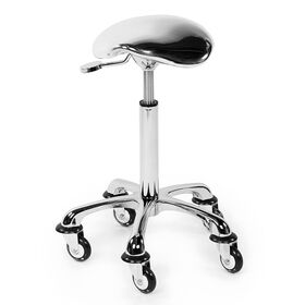 Sibel Rollercoaster Eccentric Stool, Silver