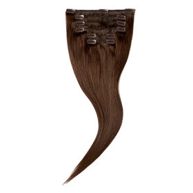 Wildest Dreams 100% Human Hair Clip-In Extensions, Half Head, 18 inch/52g - 4B Tobacco