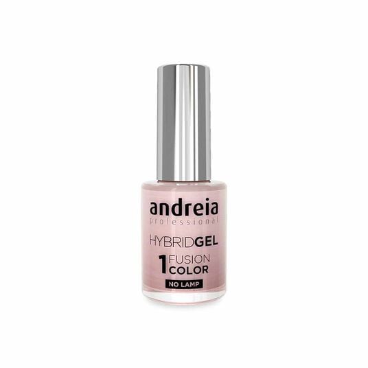 Andreia Professional Hybrid Gel Nail Polish Charmed Collection - Fusion Color H92 Metallic White with a Pink Shift, 10.5ml
