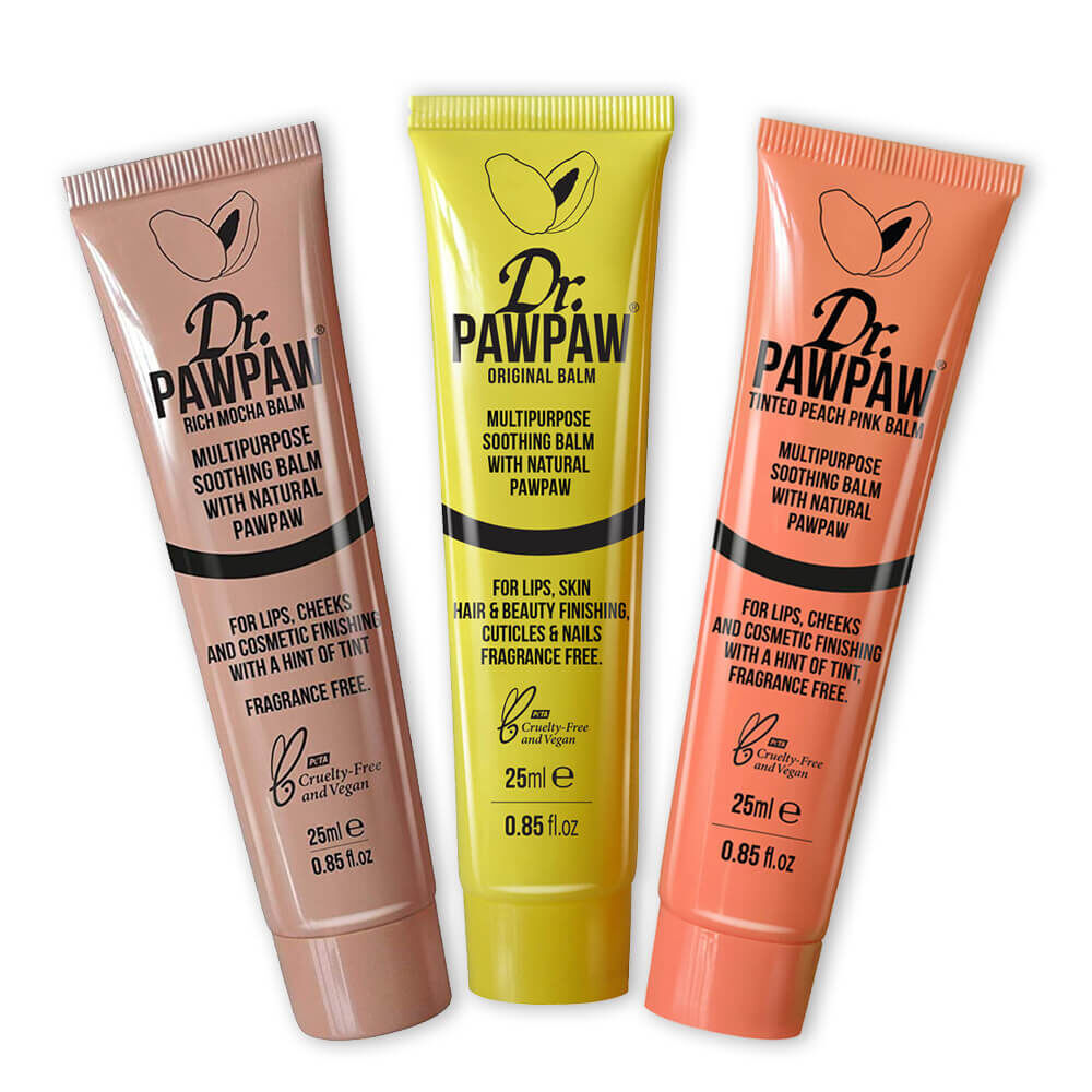 Dr Paw Paw The Nude Collection Multipurpose Balms Pack Of 3 Lip Balm