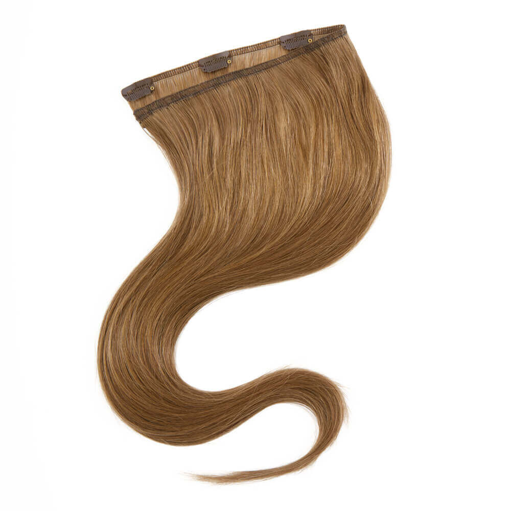 Wildest Dreams 100% Human Hair Clip-In Extensions, Single Weft, 18 inch/21g - 8 Cappuccino Brown