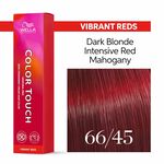 Wella Professionals Color Touch Demi-Permanent Hair Colour - 66/45 Dark Blonde Intensive Red Mahogany 60ml
