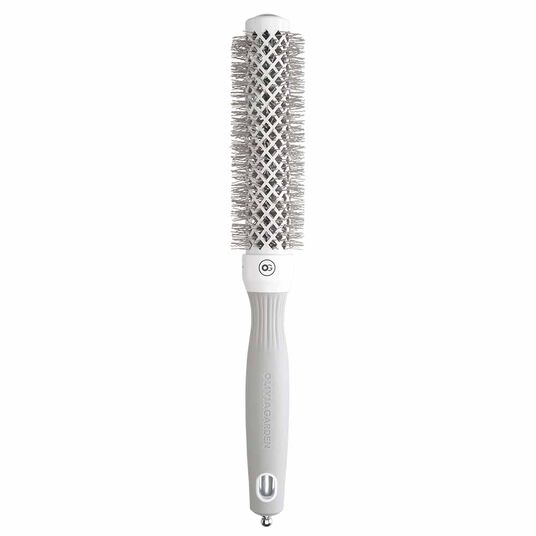 Olivia Garden Expert Blowout Round Hair Brush Speed White & Grey 25mm