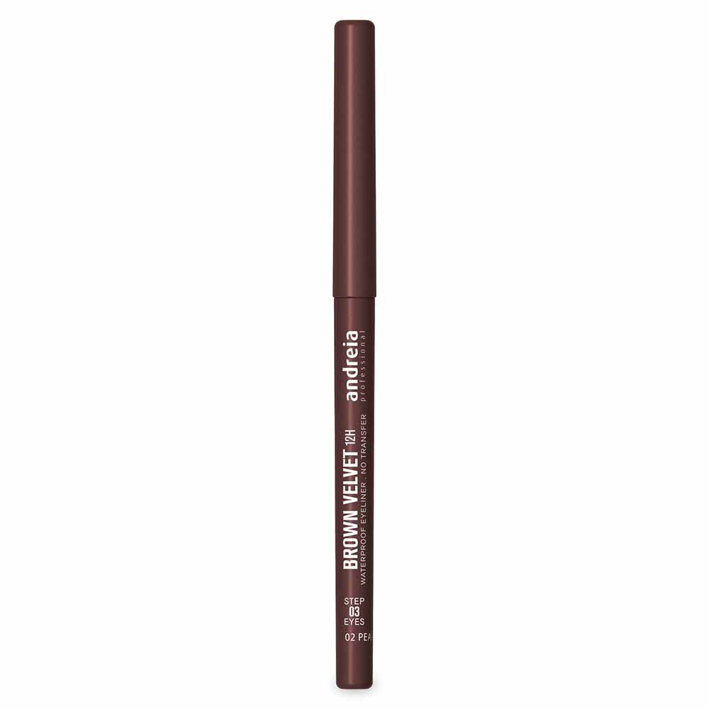 Andreia Professional Brown Velvet 12H, Waterproof Eyeliner - Brown 0.31g