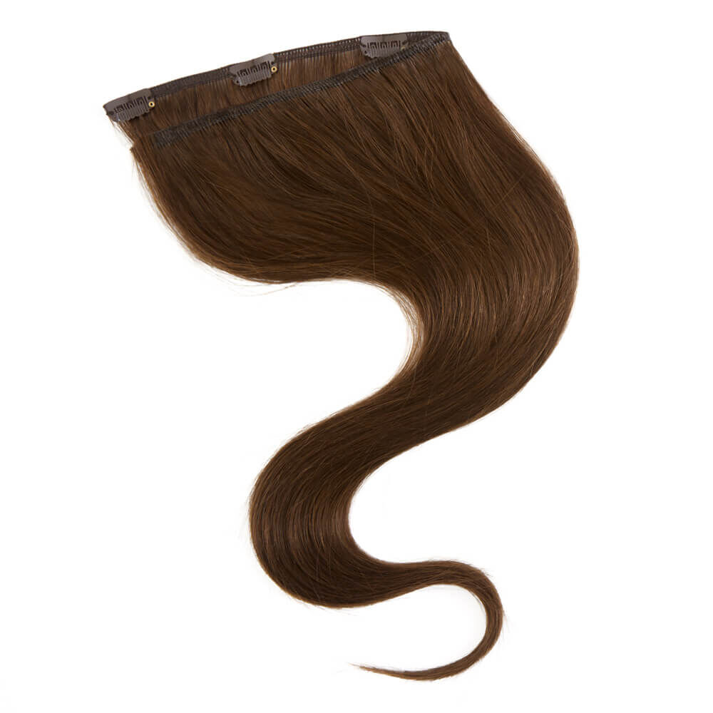 Wildest Dreams 100 Human Hair Clip In Extensions Single Weft 18 inch 21g 3 Chocolate Brown