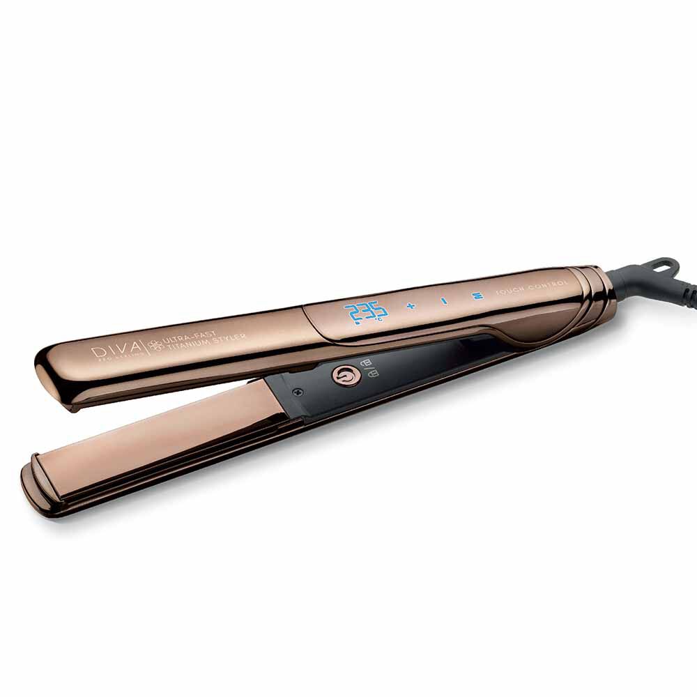 Diva Professional Styling Ultra Fast Titanium Styler Gold Edition Hair Straighteners Stylers Salon Services