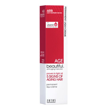 AGEbeautiful Permanent Hair Colour - 6RB Light Raspberry Brown 60ml