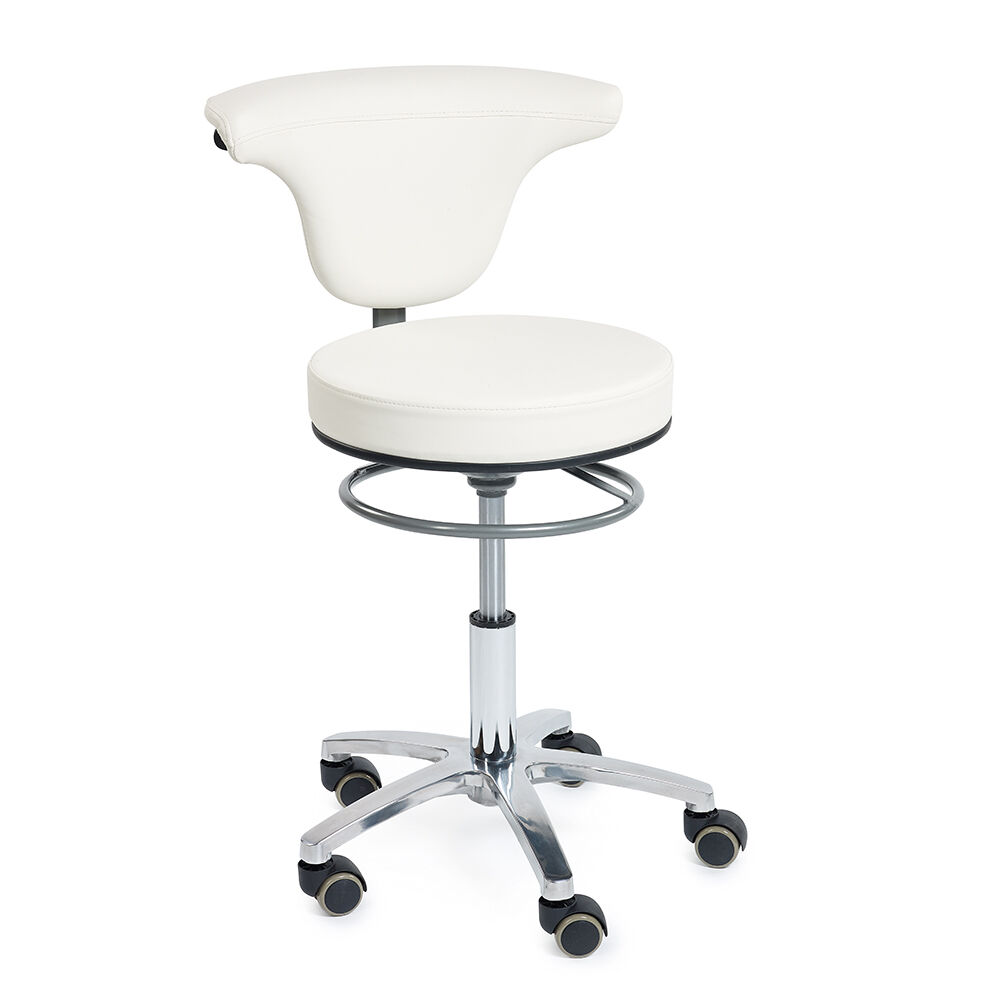 Sibel Swivel Stool White