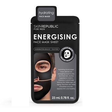 Skin Republic Mens Energising Face Mask Sheet 23ml