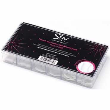 Star Nails Tips French Curvation Multipack Masterpack Pack of 360