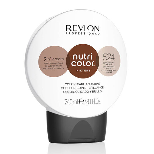 Revlon Nutri Color Filters Direct Semi-Permanent Hair Colour Mask - 524 Coppery Pearl Brown 240ml