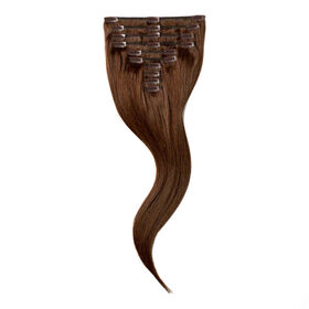 Wildest Dreams 100% Human Hair Clip-In Extensions, Full Head, 18 inch/88g - 4B Tobacco