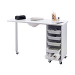 S-PRO Nail Station with Extractor Fan, White