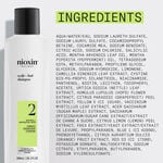 Nioxin System 2 Scalp + Hair Thickening Shampoo for Natural Hair with Progressed Thinning 300ml
